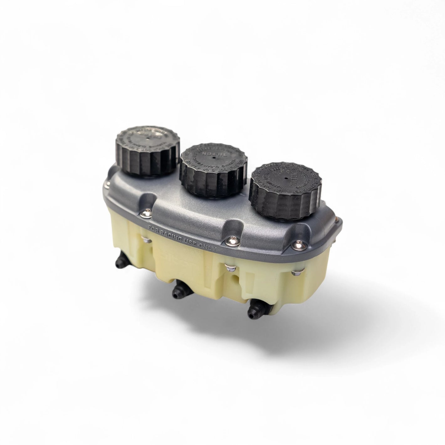 BRAKE FLUID RESERVOIR, 3 CHAMBER, AN4 FITTINGS