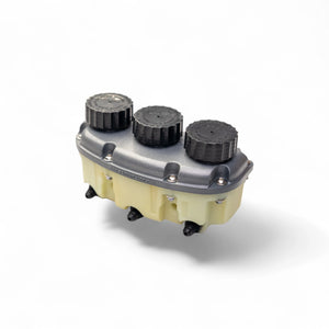 BRAKE FLUID RESERVOIR, 3 CHAMBER, AN4 FITTINGS