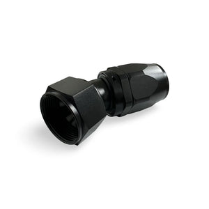 FITTING HOSE END AN20 SWIVEL 30 DEG AL BLACK