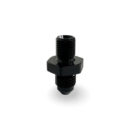 FITTING ADAPTER AN4 TO M10X1.0 METRIC TO MALE FLARE AL BLACK