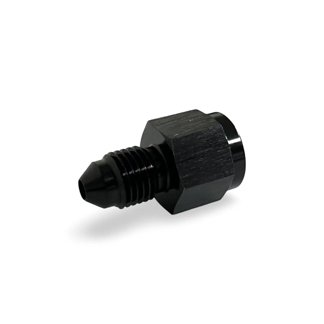 FITTING ADAPTER AN3 MALE TO 1/8NPT FEMALE STRAIGHT BLACK