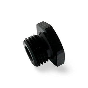 FITTING ADAPTER M16X1.5 MALE TO 1/8NPT FEMALE STRAIGHT BLACK