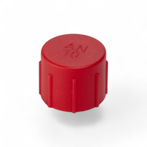 PLASTIC PLUG AN10 FEMALE RED