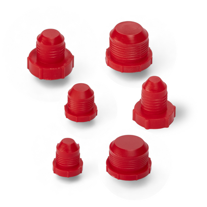 PLASTIC PLUG MALE RED