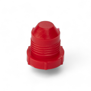 PLASTIC PLUG AN10 MALE RED