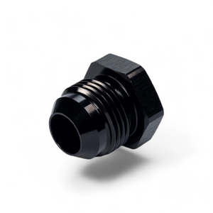 FITTING PLUG AN10 FLARE MALE AL BLACK