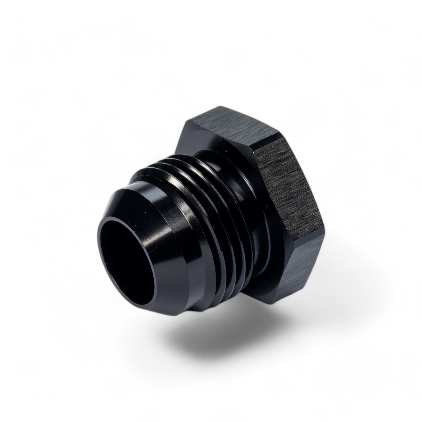 FITTING PLUG AN12 FLARE MALE AL BLACK