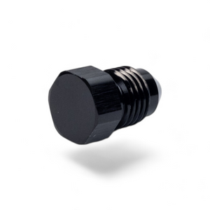 FITTING PLUG AN4 FLARE MALE AL BLACK