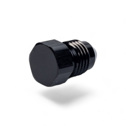FITTING PLUG AN4 FLARE MALE AL BLACK