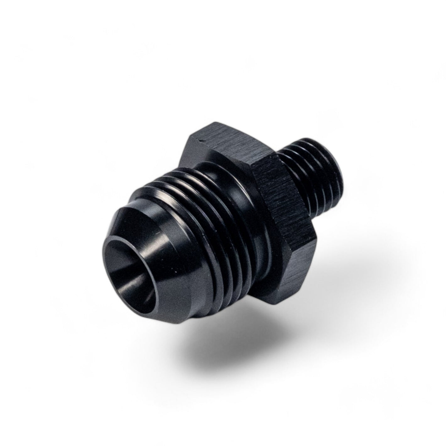 FITTING ADAPTER AN10 TO M12X1.5 METRIC TO MALE FLARE AL BLACK
