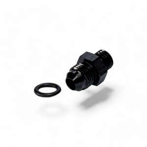 FITTING ADAPTER M12X1.5 TO AN6 METRIC TO MALE FLARE AL BLACK