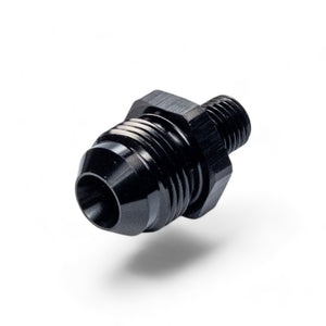 FITTING ADAPTER AN8 TO M10X1.25 METRIC TO MALE FLARE AL BLACK