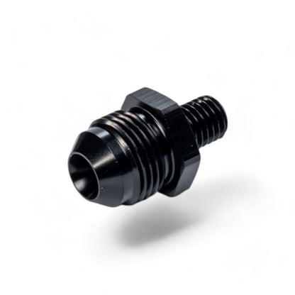 FITTING ADAPTER AN8 TO M10X1.5 METRIC TO MALE FLARE AL BLACK
