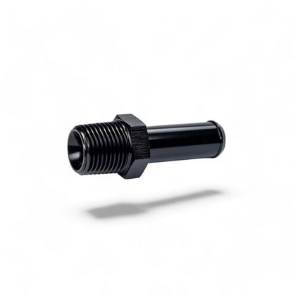 FITTING ADAPTER 1/2IN TO 5/8IN MALE NPT TO BARB AL BLACK