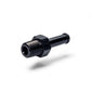FITTING ADAPTER 1/8IN TO 1/4IN MALE NPT TO BARB AL BLACK