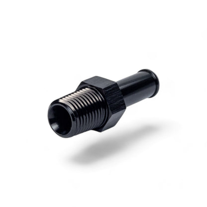 FITTING ADAPTER 1/4IN TO 3/8IN MALE NPT TO BARB AL BLACK