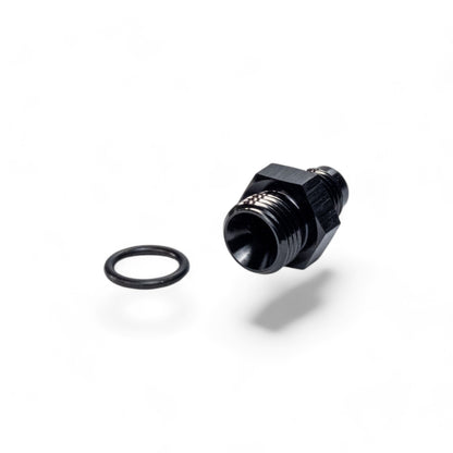 FITTING ADAPTER AN4 TO ORB6 MALE FLARE AL BLACK