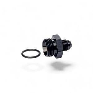 FITTING ADAPTER AN6 TO ORB10 MALE FLARE AL BLACK