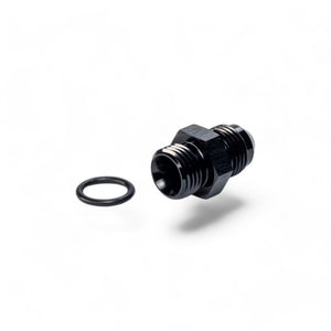 FITTING ADAPTER AN6 TO ORB6 MALE FLARE AL BLACK