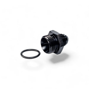 FITTING ADAPTER AN8 TO ORB12 MALE FLARE AL BLACK