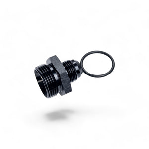 FITTING ADAPTER AN10 TO ORB16 MALE FLARE AL BLACK