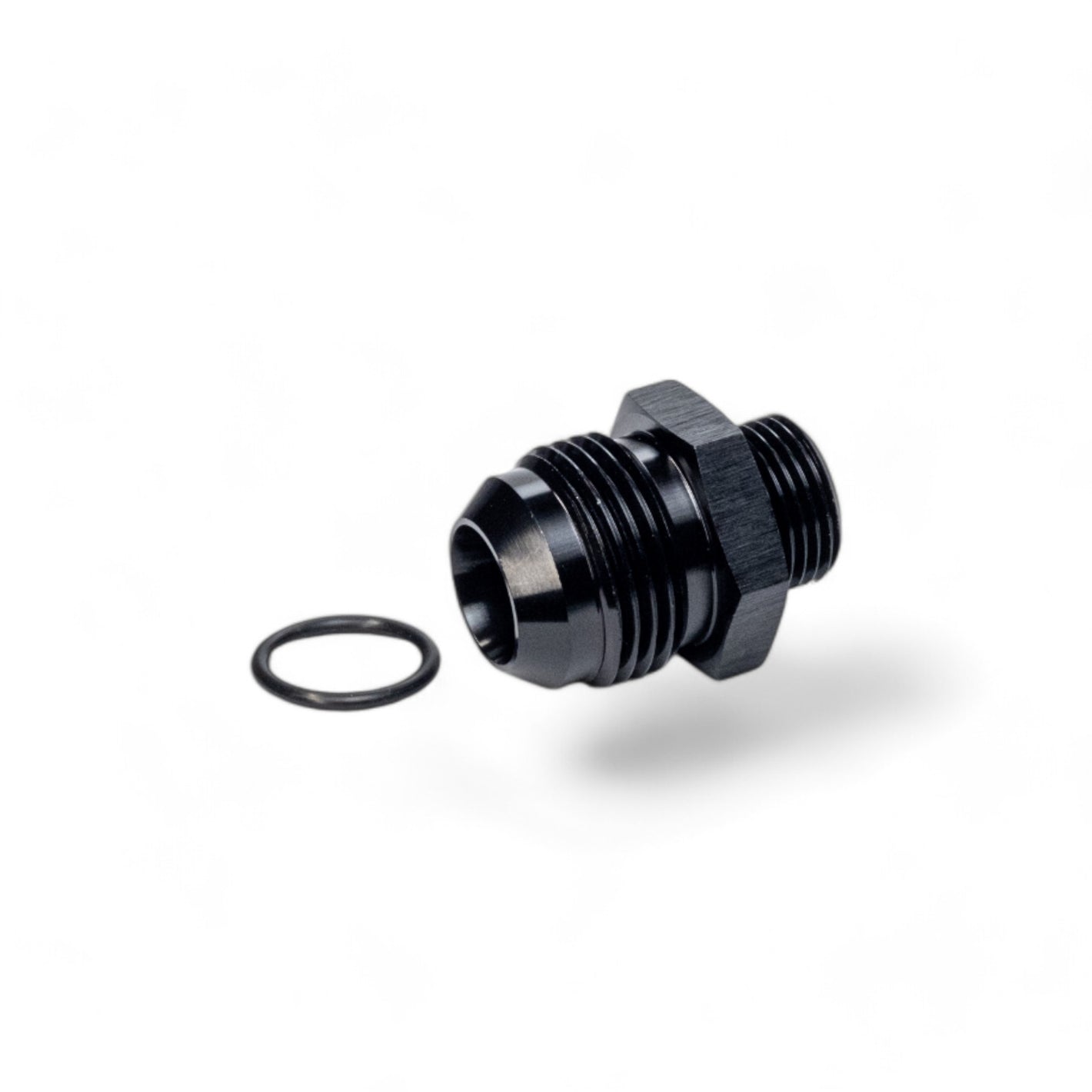 FITTING ADAPTER AN12 TO ORB8 MALE FLARE AL BLACK