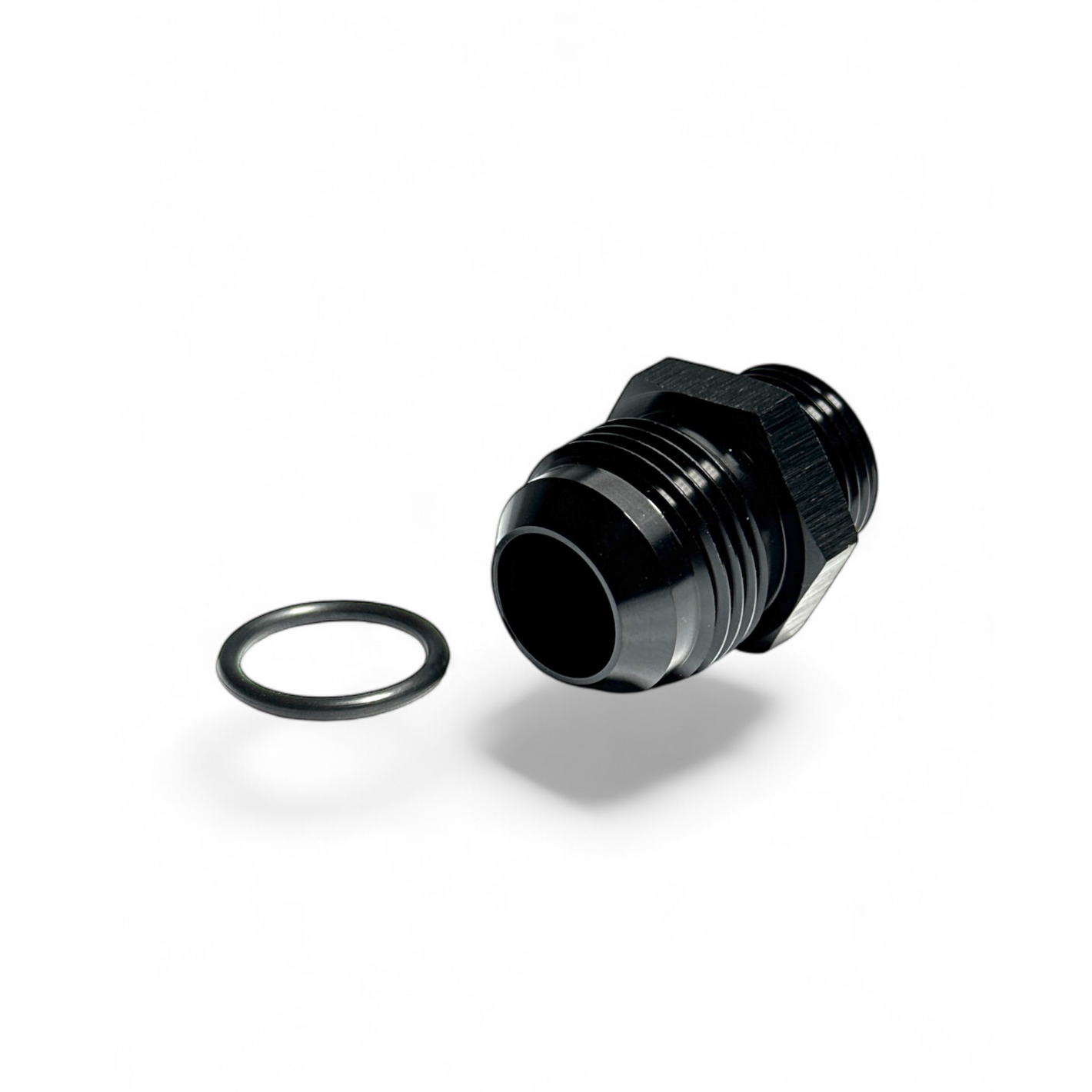 FITTING ADAPTER AN12 TO ORB10 MALE FLARE AL BLACK