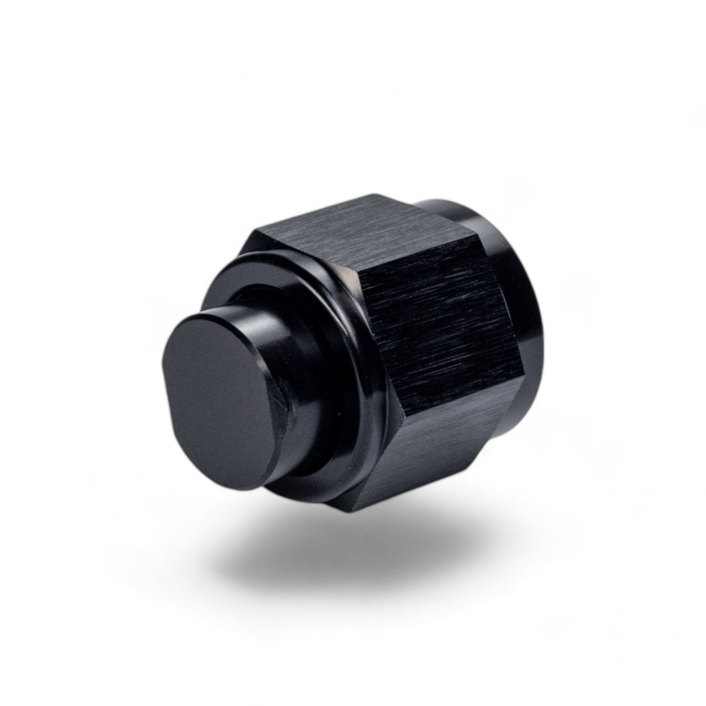FITTING PLUG AN10 FLARE CAP AL BLACK