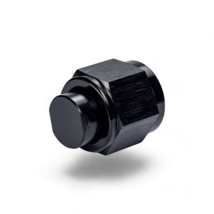FITTING PLUG AN10 FLARE CAP AL BLACK