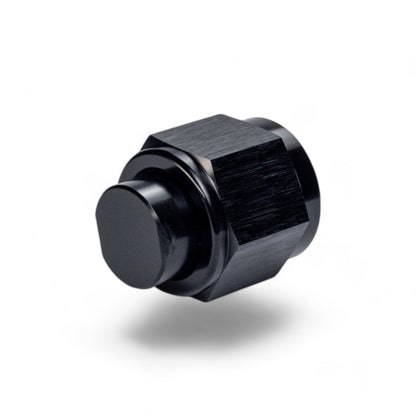 FITTING PLUG AN10 FLARE CAP AL BLACK