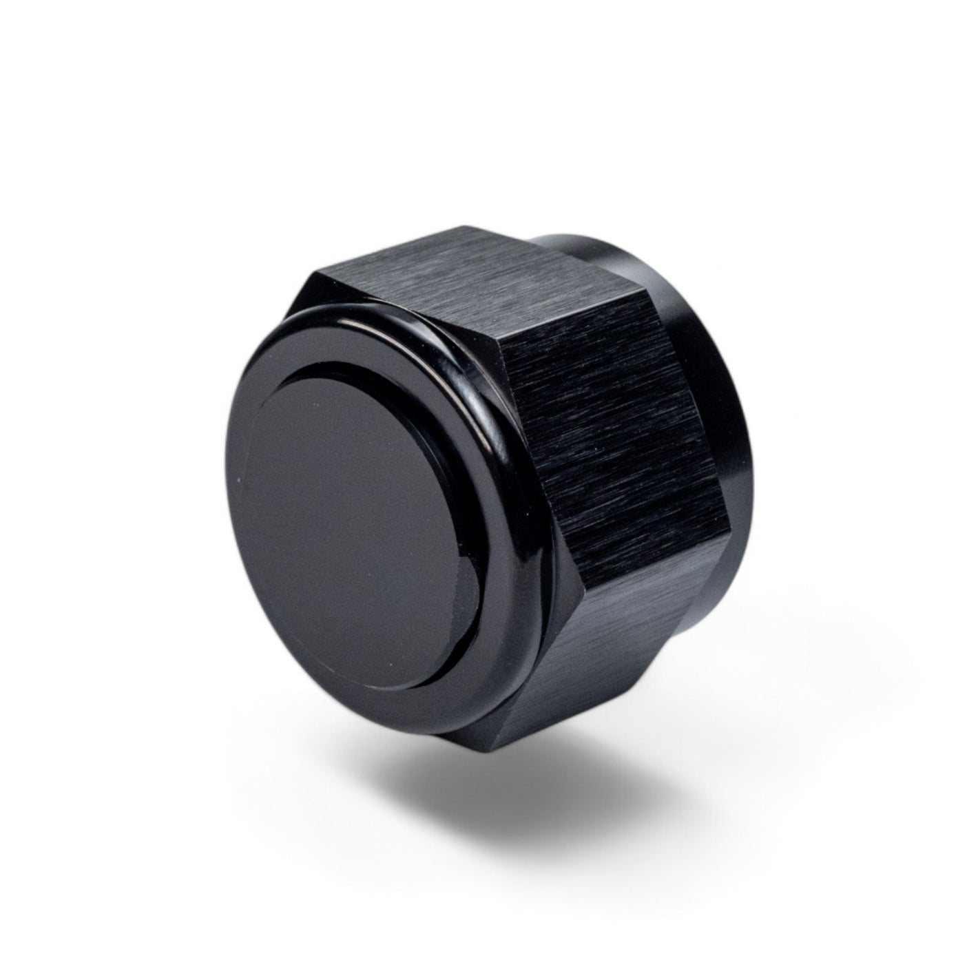 FITTING PLUG AN16 FLARE CAP AL BLACK