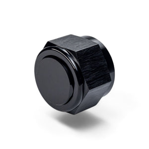 FITTING PLUG AN16 FLARE CAP AL BLACK