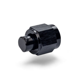 FITTING PLUG AN6 FLARE CAP AL BLACK