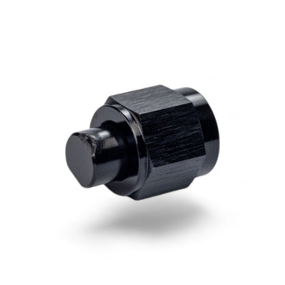 FITTING PLUG AN6 FLARE CAP AL BLACK