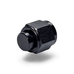 FITTING PLUG AN8 FLARE CAP AL BLACK