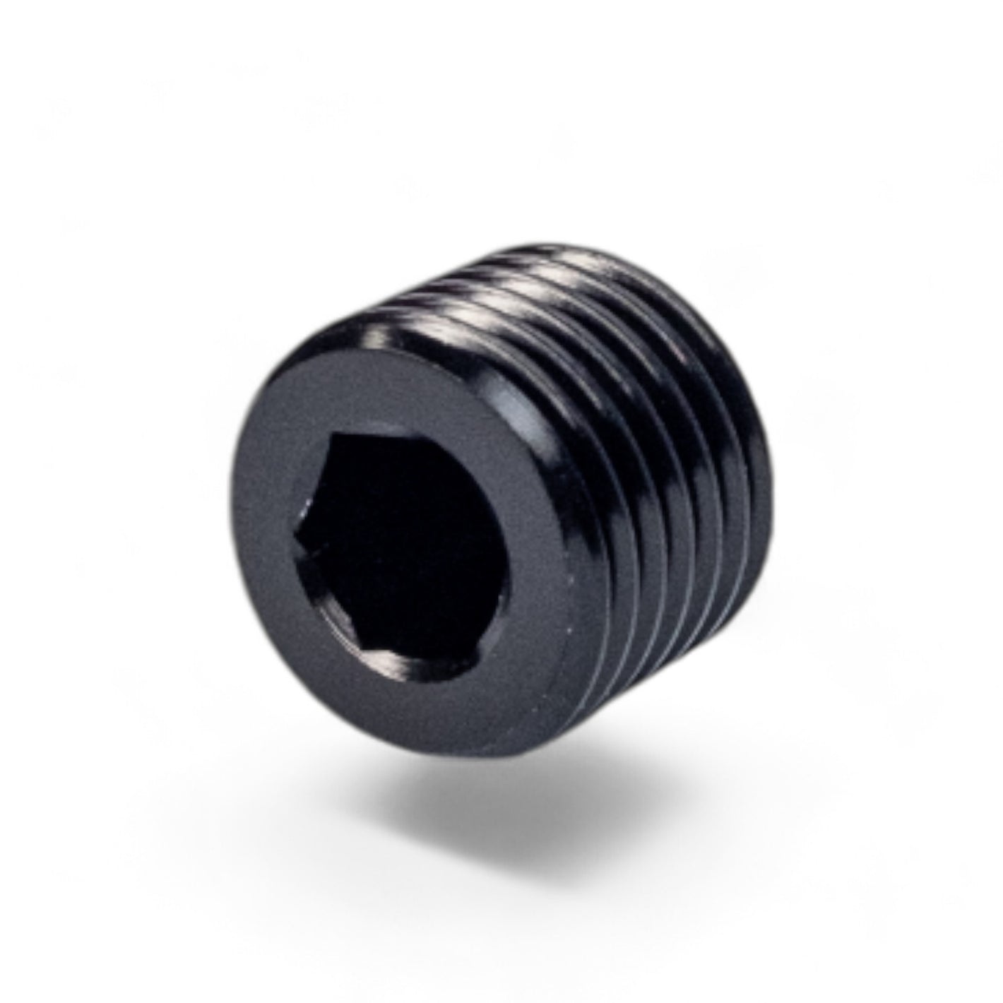 FITTING PLUG 1/4IN NPT AL BLACK