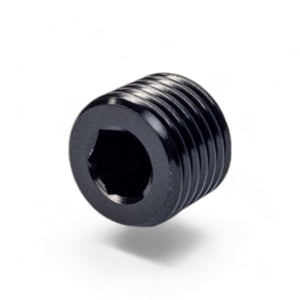 FITTING PLUG 1/4IN NPT AL BLACK
