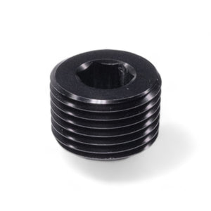 FITTING PLUG 1/2IN NPT AL BLACK