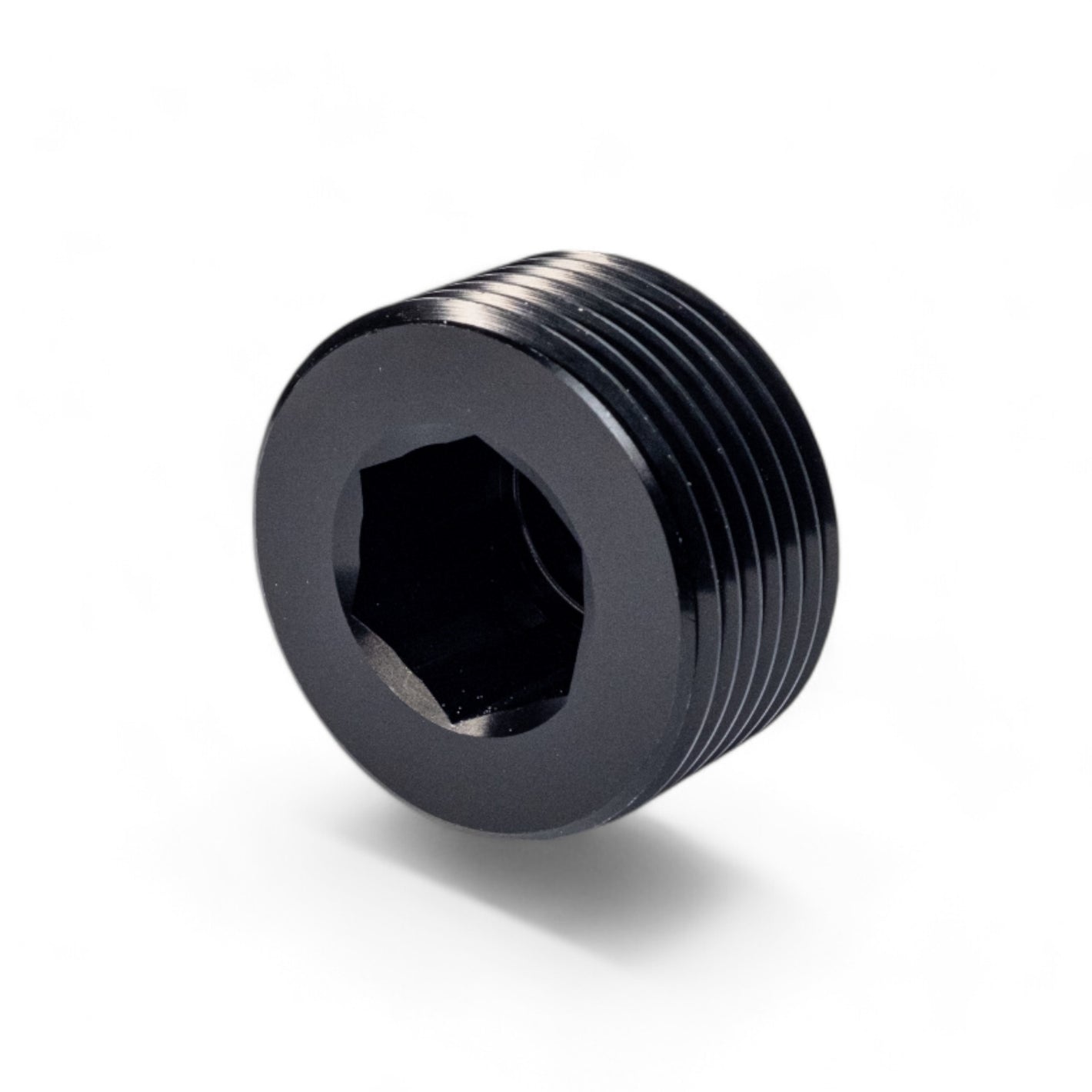 FITTING PLUG 1IN NPT AL BLACK