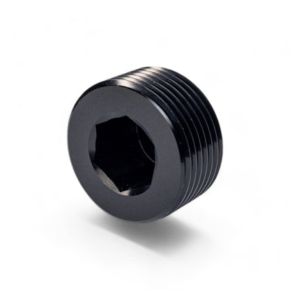 FITTING PLUG 1IN NPT AL BLACK