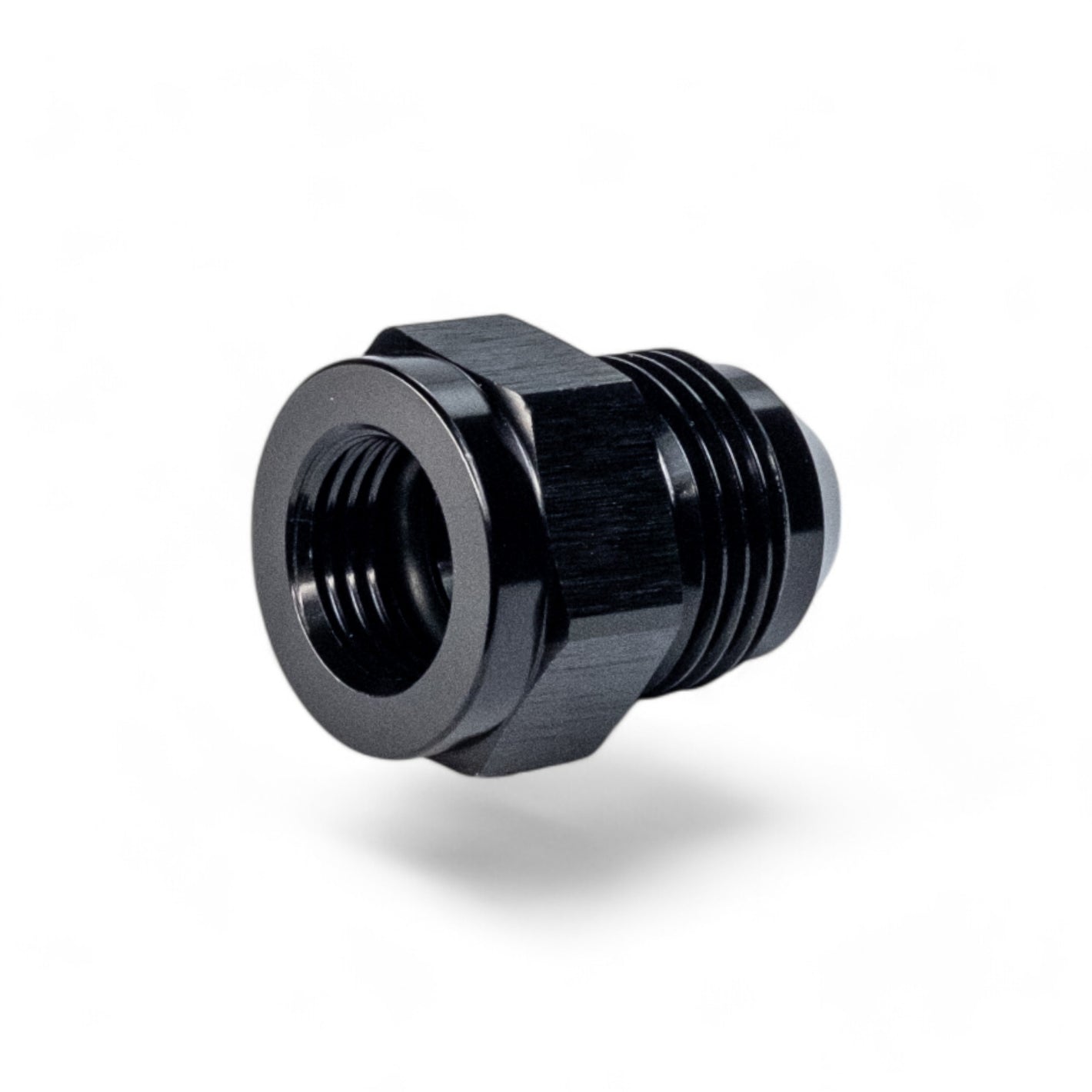 FITTING ADAPTER ORB6 TO AN8 FEMALE TO MALE FLARE REDUCER AL BLACK