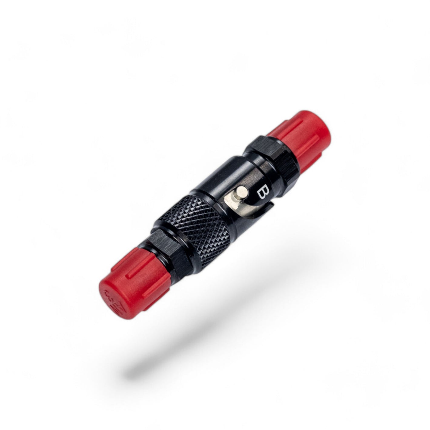 FITTING BRAKE LINE AN3 MALE TO MALE QUICK CONNECT AL BLACK
