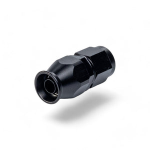 FITTING PTFE HOSE END AN6 SWIVEL STRAIGHT AL BLACK