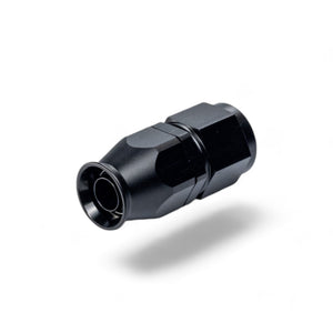 FITTING PTFE HOSE END AN8 SWIVEL STRAIGHT AL BLACK