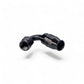 FITTING PTFE HOSE END AN6 SWIVEL 120 DEG AL BLACK