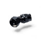 FITTING PTFE HOSE END AN20 SWIVEL 45 DEG AL BLACK