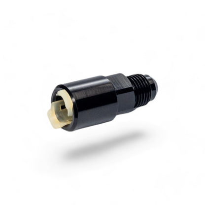 FITTING FUEL LINE AN6 TO FEMALE QUICK CONNECT AL BLACK