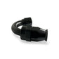 FITTING CLAMSHELL PTFE HOSE END AN8 150 DEG AL BLACK