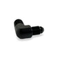 FITTING ADAPTER AN4 TO 1/4 INCH NPT MALE FLARE 90 DEG AL BLACK
