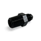 FITTING ADAPTER STRAIGHT AN4 TO 1/4NPT AL BLACK